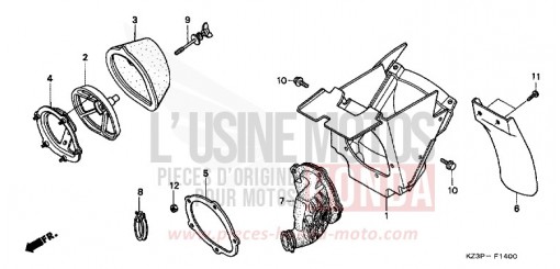 FILTRE A AIR CR250RW de 1998